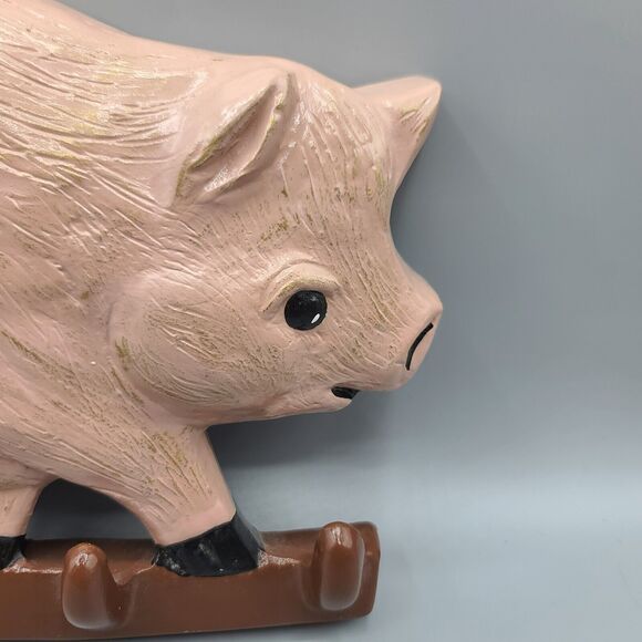 Yozie Mold Ceramic Painted Dirty Pig Key Holder Decor Figure 1983 - Picture 2 of 14